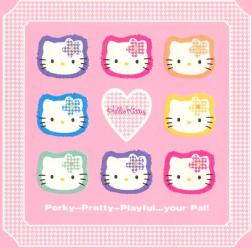 Hello Kitty faces on a book