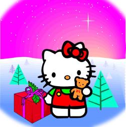 Hello Kitty holiday card