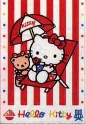 Hello Kitty card with beachy picture