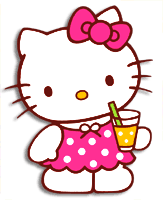 Hello Kitty drink lemonade