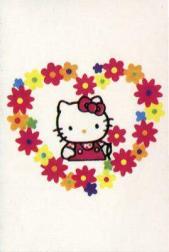 Hello Kitty face in paper